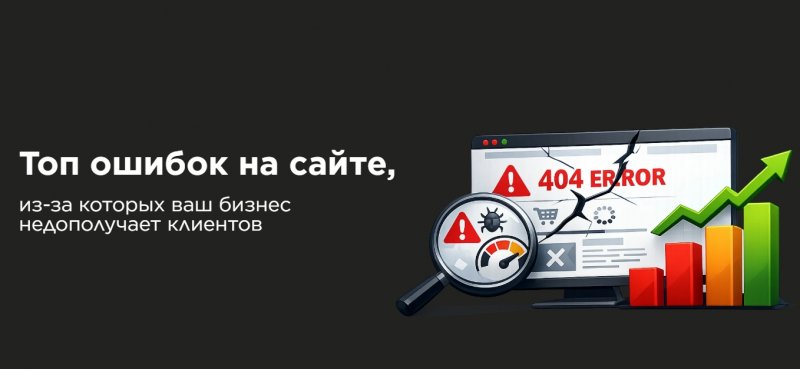 Топ ошибок на сайте, из-за которых ваш бизнес недополучает клиентов Топ ошибок на сайте, из-за которых ваш бизнес недополучает клиентов